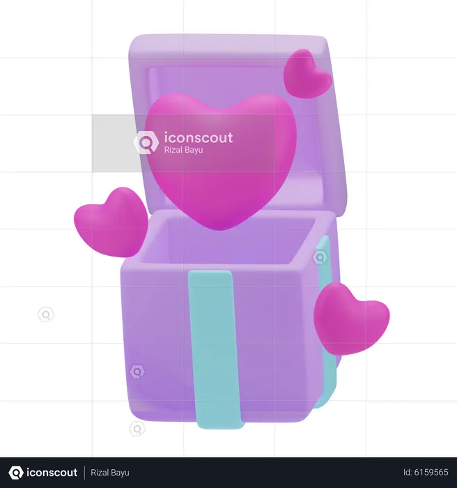 Love Gift  3D Icon