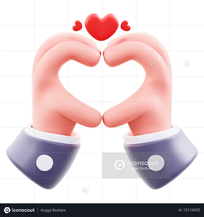 Love Hand Gesture  3D Icon