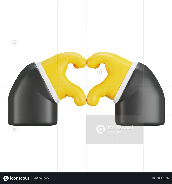 Love Hand Gesture  3D Icon