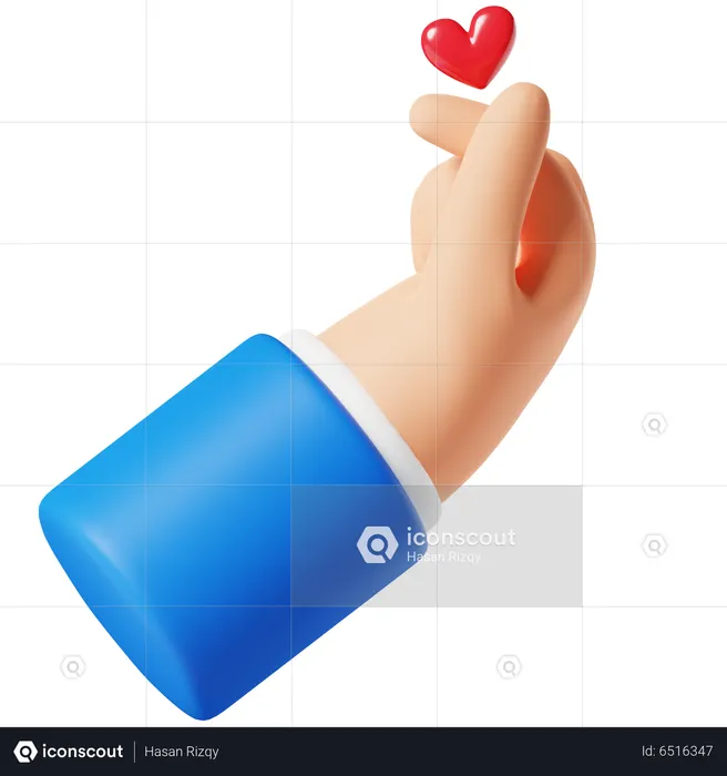 Love Hand Gesture  3D Icon