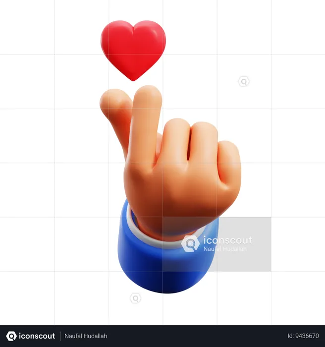 Love Hand Gestures  3D Icon