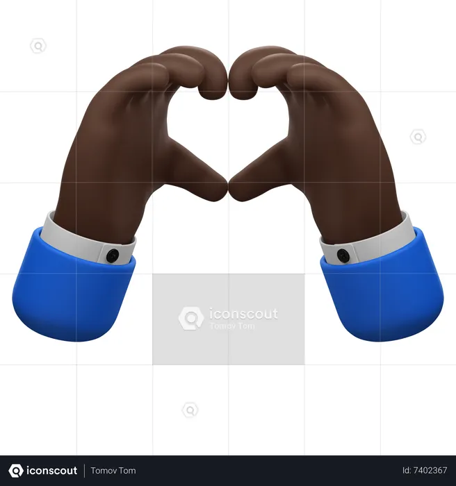 Love Hands Gesture  3D Icon