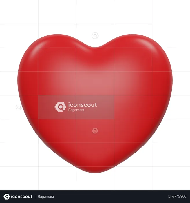 Love Heart Shape  3D Icon