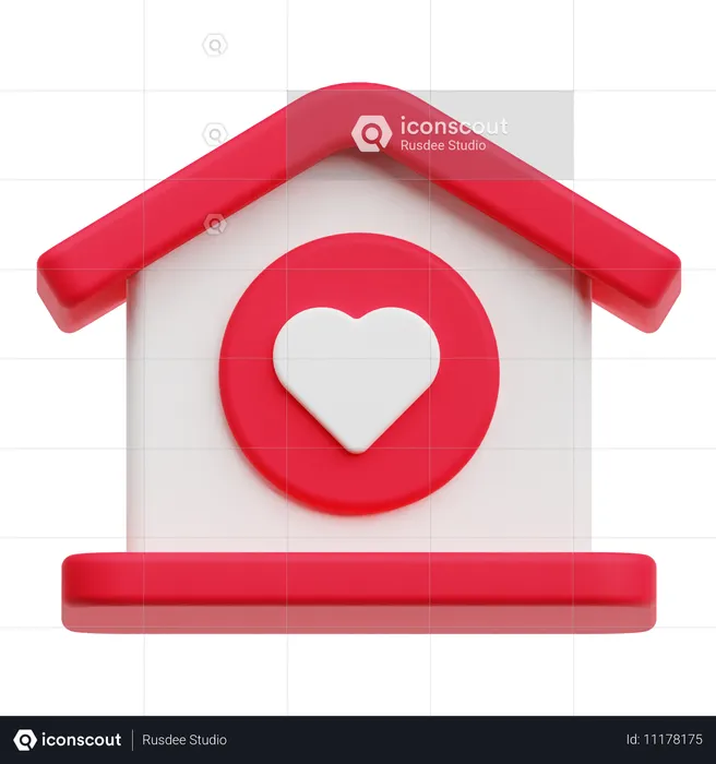 Love Home  3D Icon