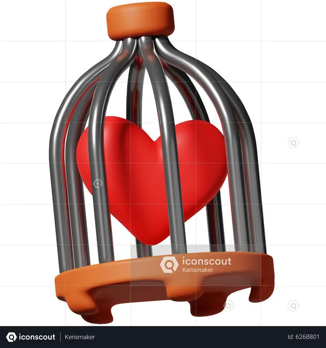 Love In Cage  3D Icon