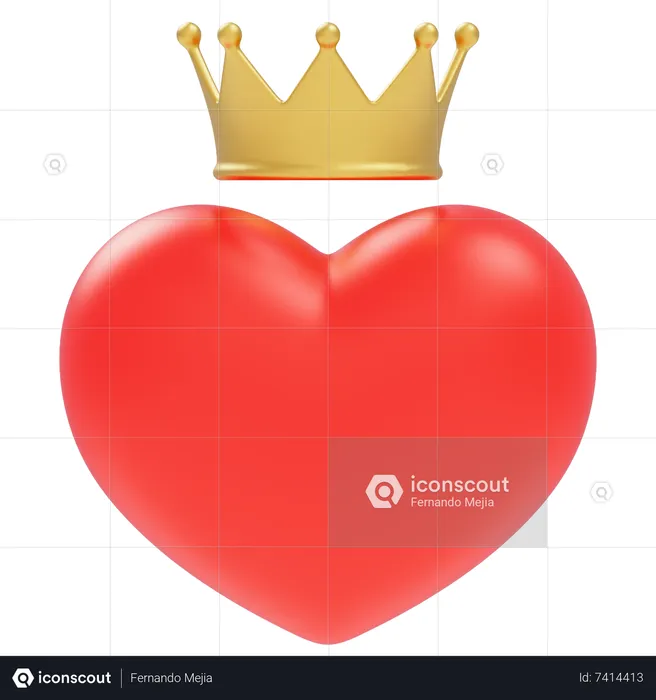 Love King  3D Icon