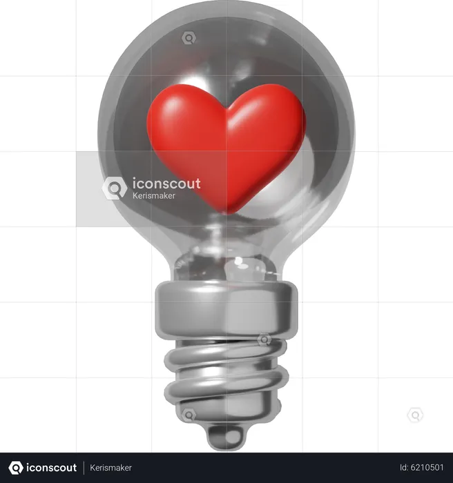 Love Lamp  3D Icon
