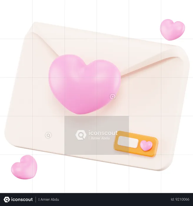 Love Letter  3D Icon