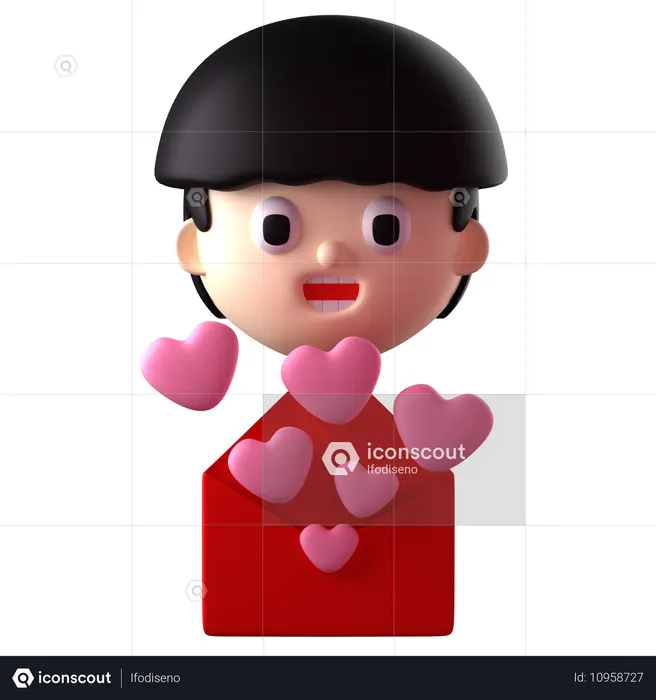 Love Letter  3D Icon