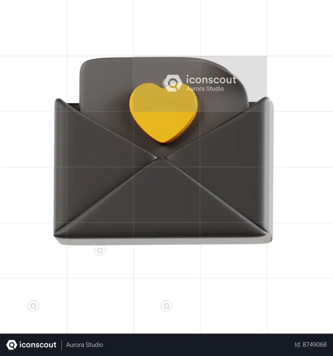 Love Letter  3D Icon