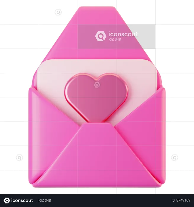 Love Letter  3D Icon