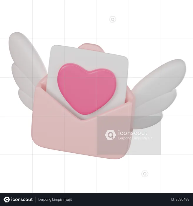 Love Letter  3D Icon