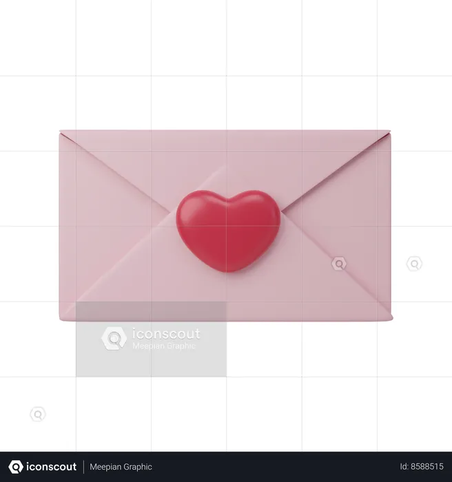 Love Letter  3D Icon