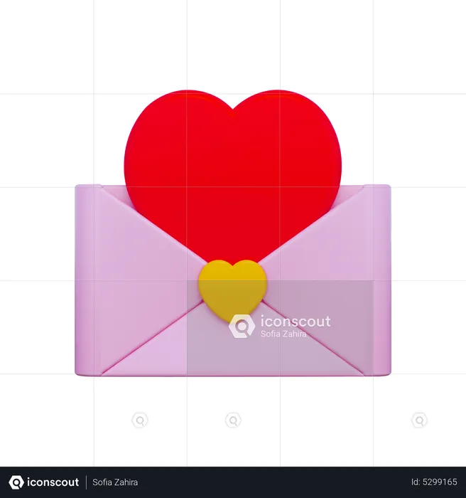 Love Letter  3D Icon