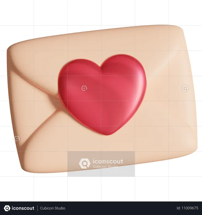 Love Letter  3D Icon