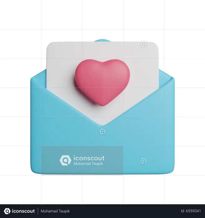 Love Letter  3D Icon