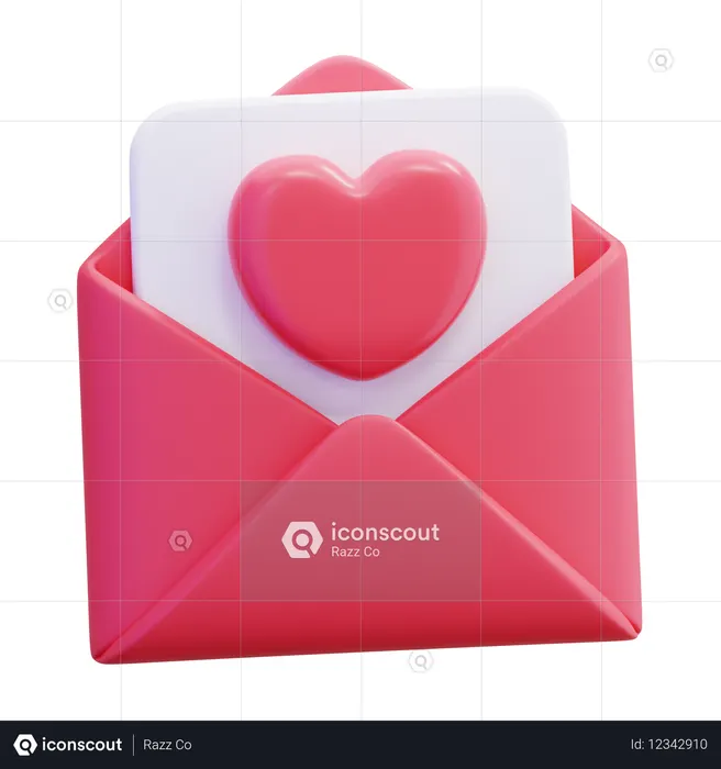 Love Letter  3D Icon