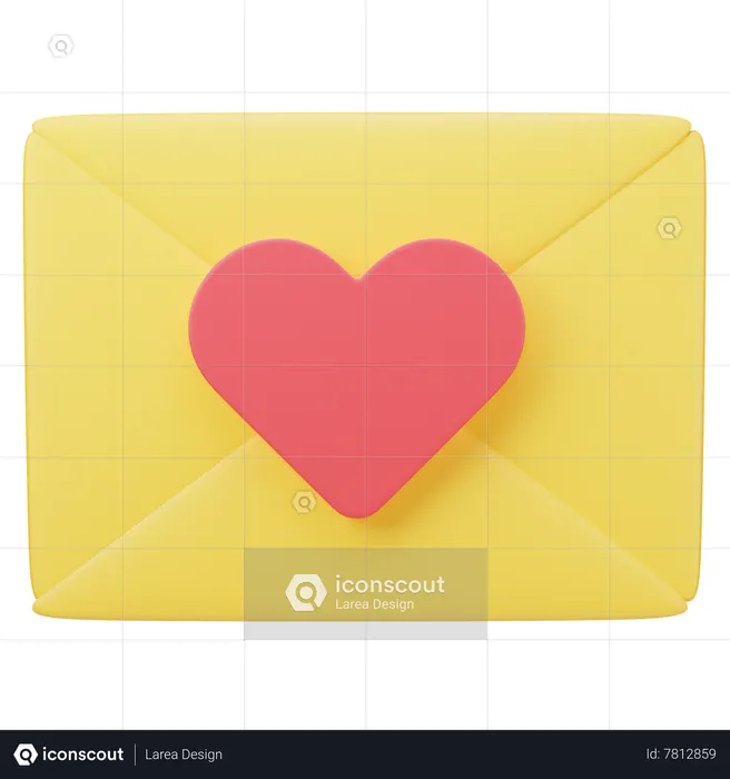 Love Letter  3D Icon