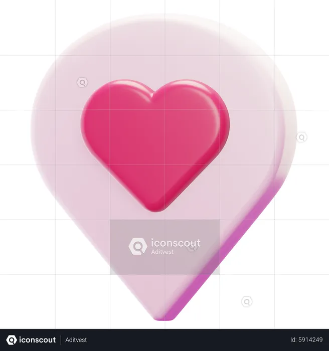 LOVE LOCATION  3D Icon