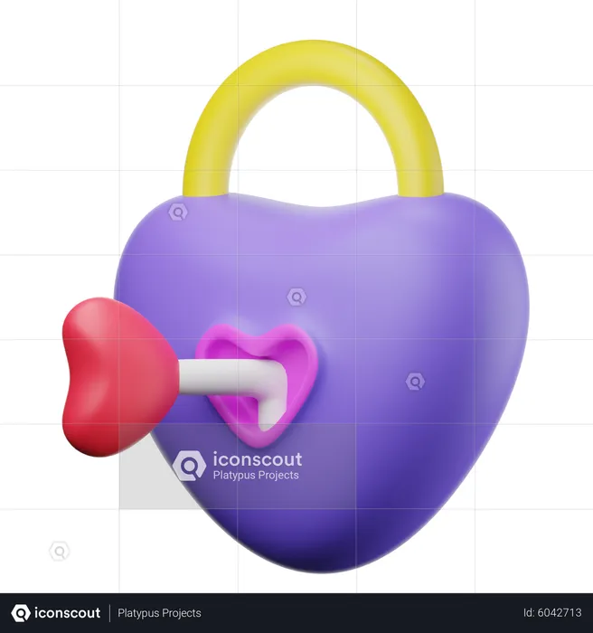 Love Lock  3D Icon