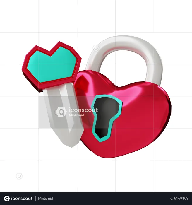 Love Lock  3D Icon