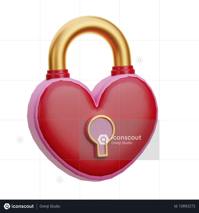 Love Lock  3D Icon