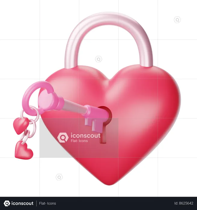 Love Lock  3D Icon