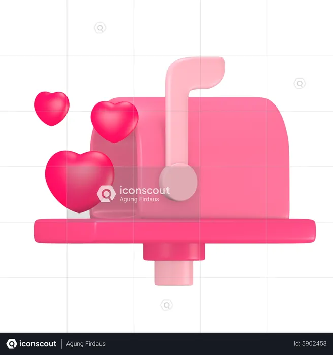 Love Mailbox  3D Icon