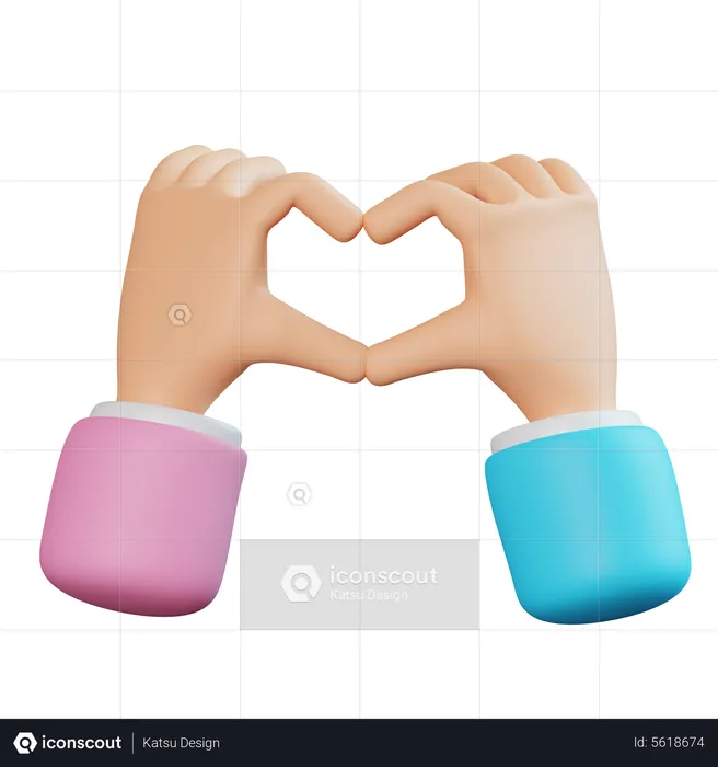 Love Making Hand Gesture  3D Icon