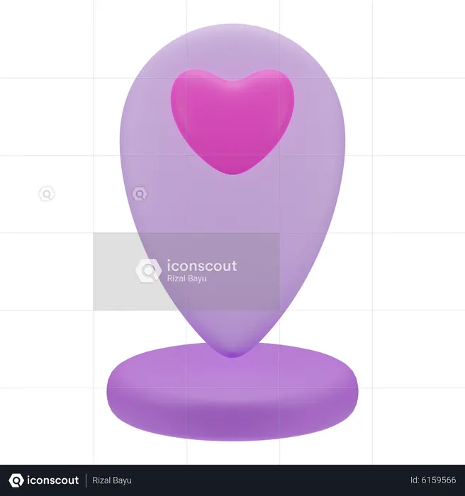 Love Map  3D Icon