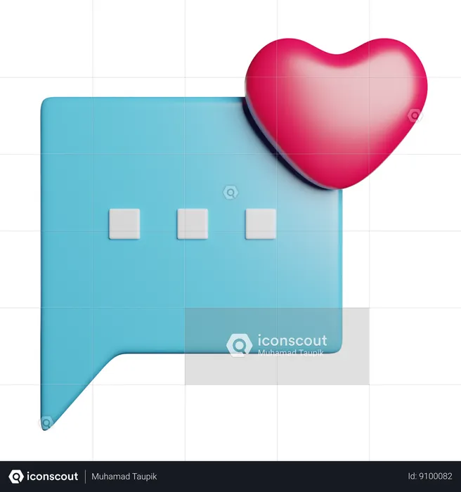 Love Message  3D Icon