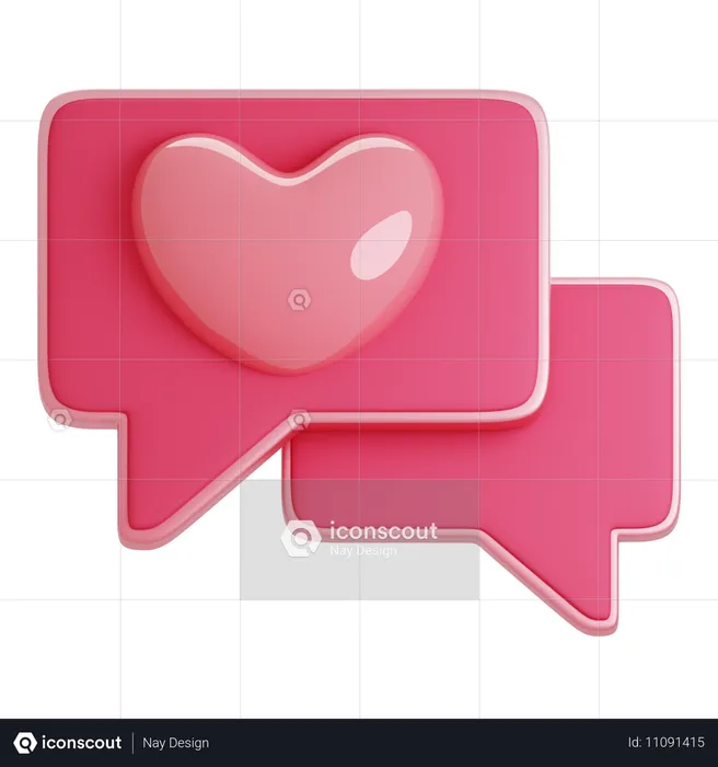 Love Message  3D Icon