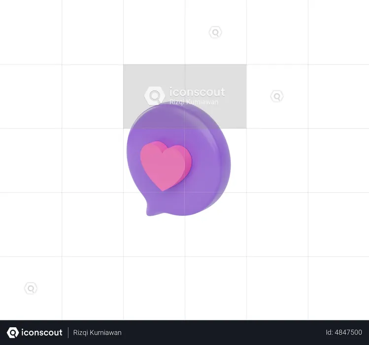Love Message  3D Icon