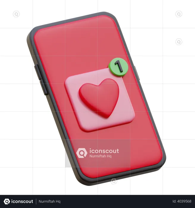 Love Message  3D Icon