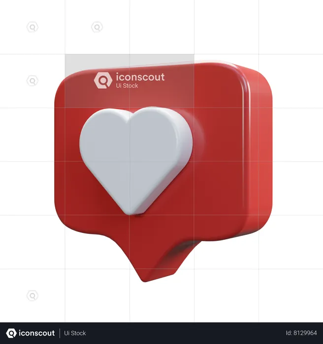 Love Message  3D Icon