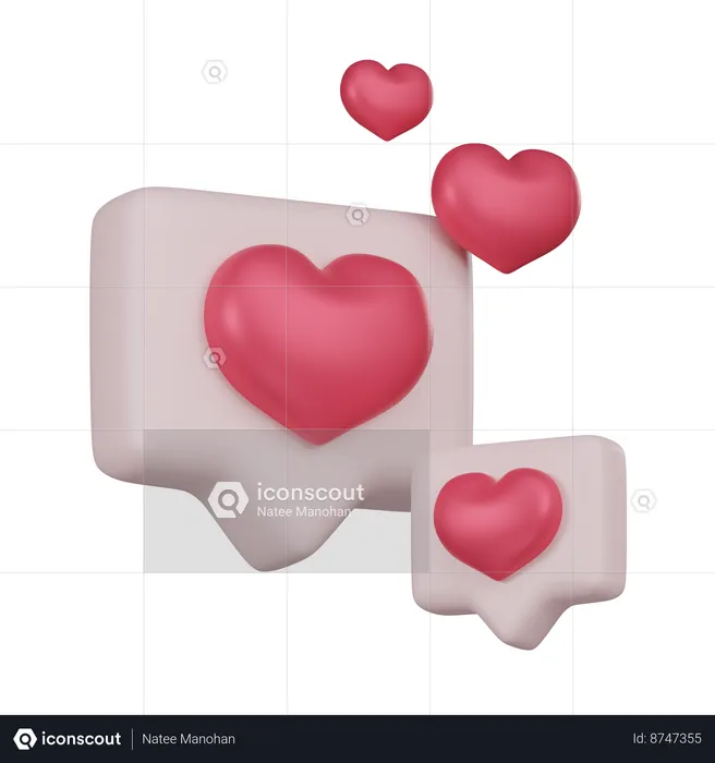 Love Message  3D Icon