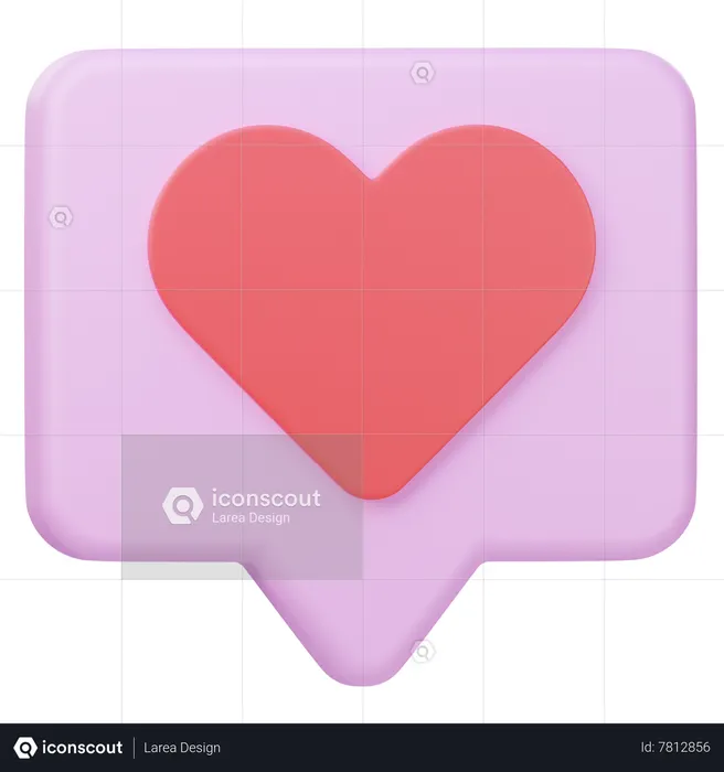 Love message  3D Icon