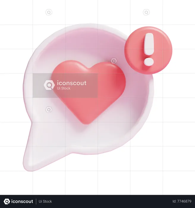 Love Message Info  3D Icon