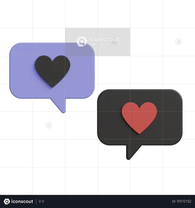 Love messaging  3D Icon