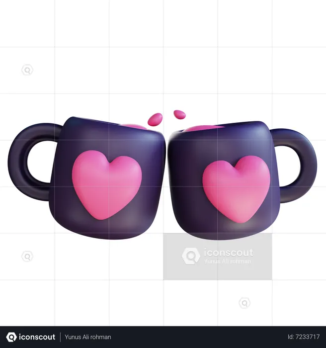 Love Mug  3D Icon