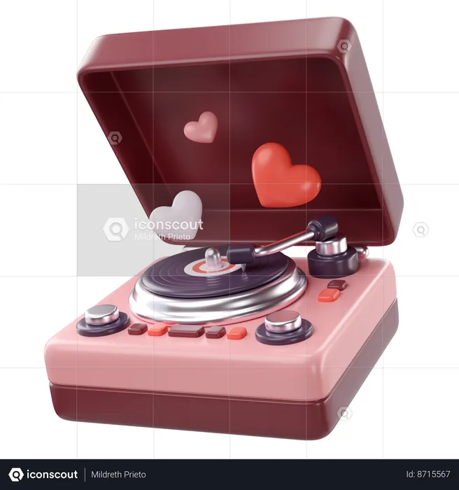 Love Music  3D Icon