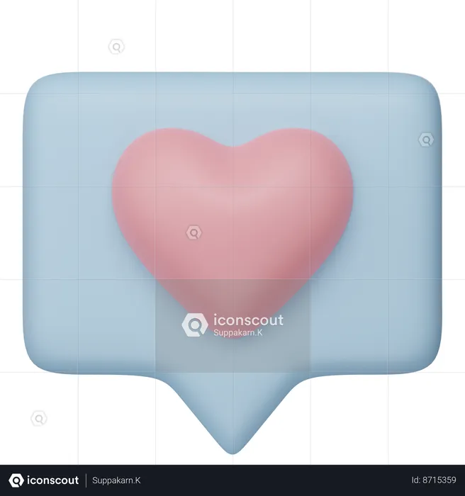 Love Notification  3D Icon