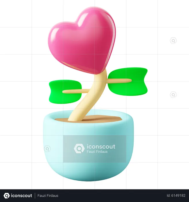 Love plant  3D Icon