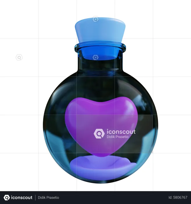 Love Potion  3D Icon