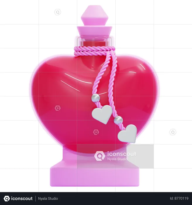 Love Potion Bottle  3D Icon