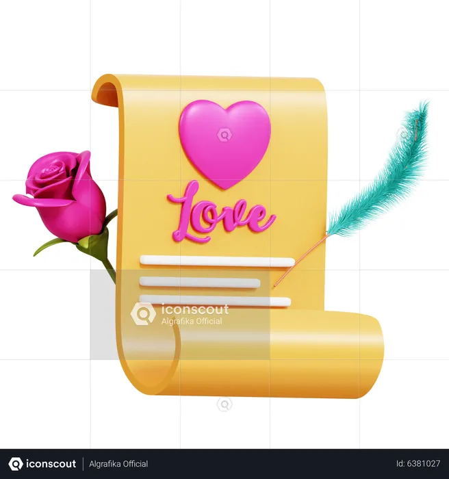 Love Proposal  3D Icon