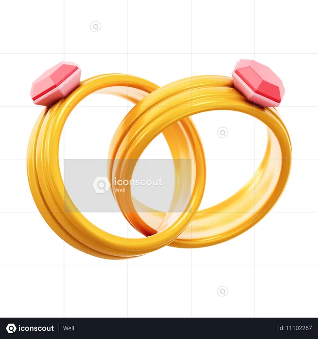 Love Ring  3D Icon