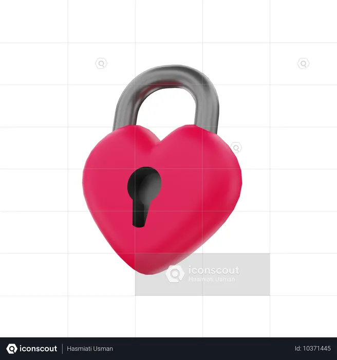 Love Security  3D Icon