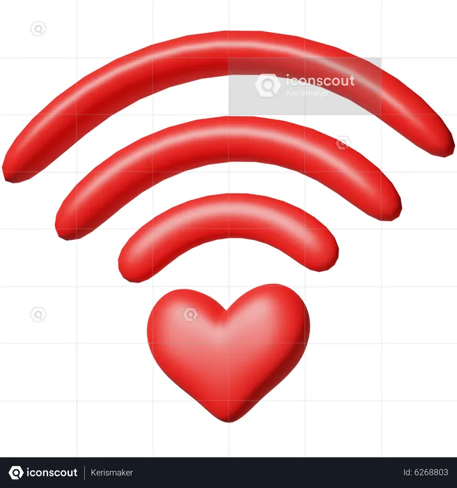 Love Signal  3D Icon