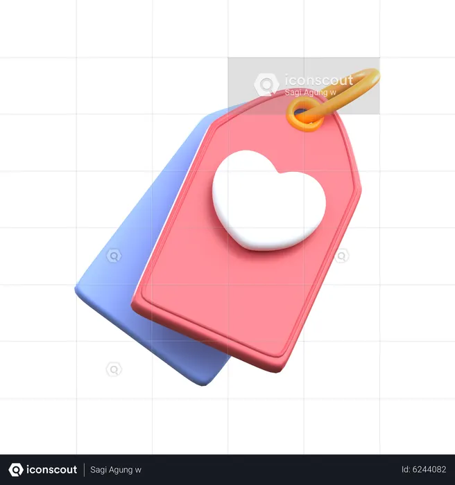 RÉDUCTION SUR L'ÉTIQUETTE D'AMOUR  3D Icon